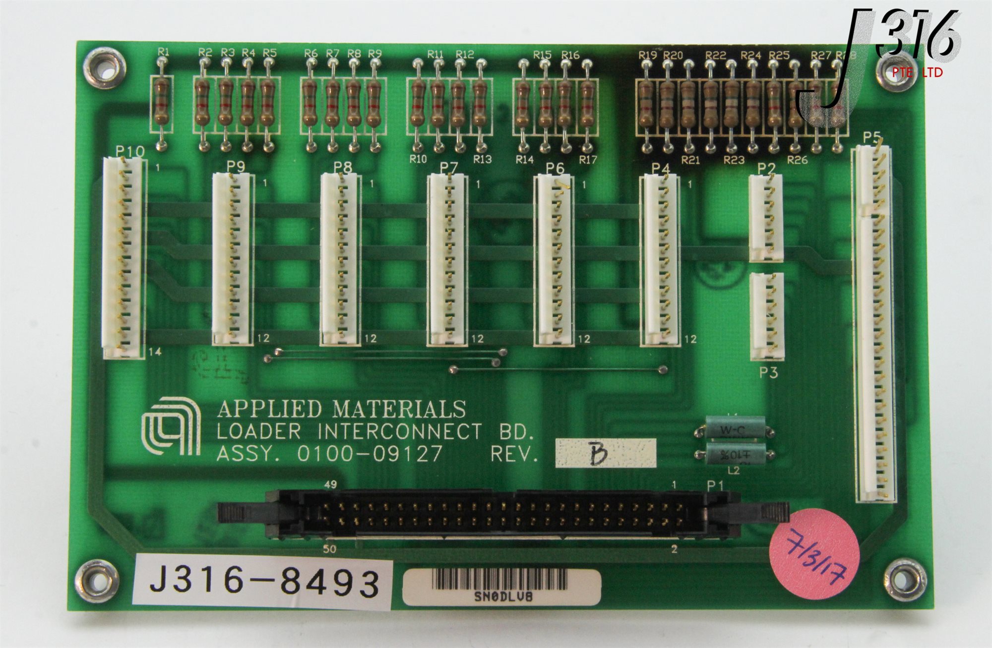 8493 APPLIED MATERIALS PCB LOADER INTERCONNECT BOARD 0100-09127 | eBay